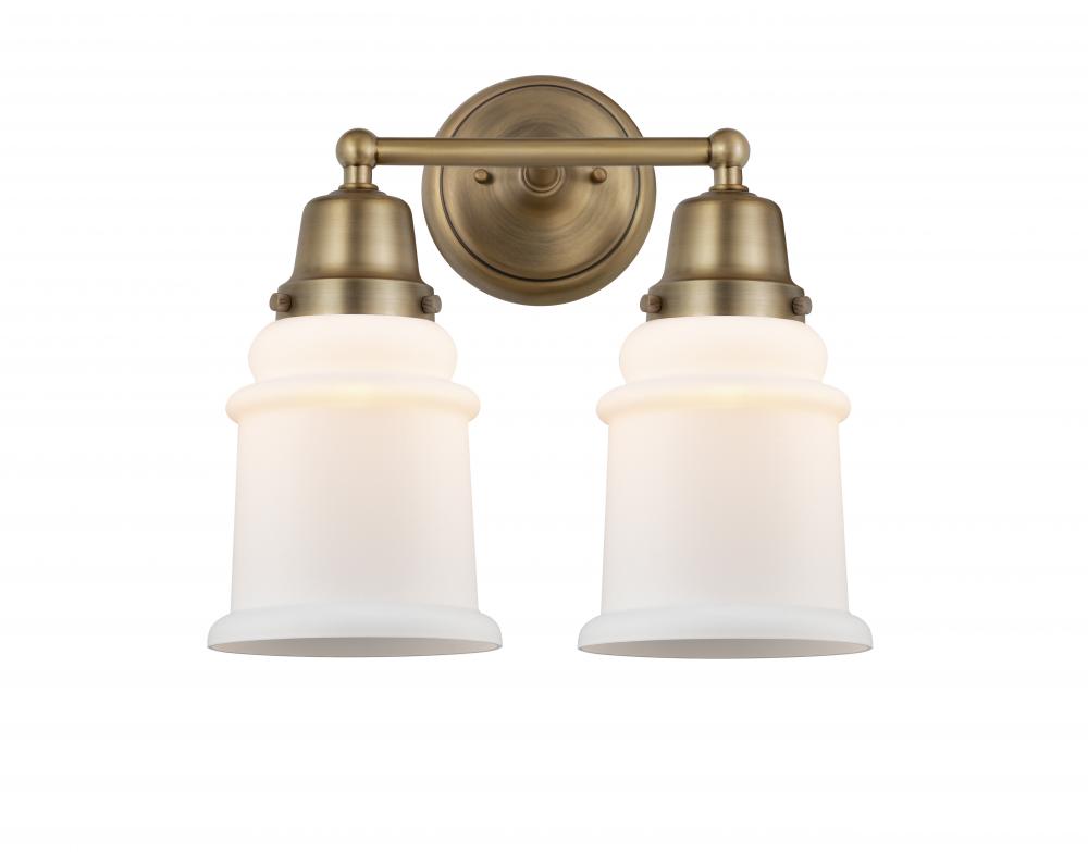 Canton - 2 Light - 14 inch - Brushed Brass - Bath Vanity Light