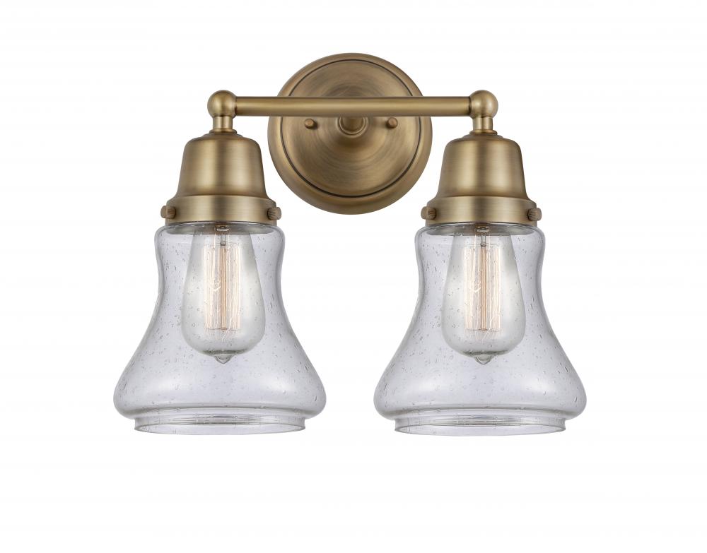 Bellmont - 2 Light - 14 inch - Brushed Brass - Bath Vanity Light