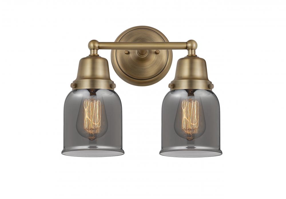 Bell - 2 Light - 13 inch - Brushed Brass - Bath Vanity Light