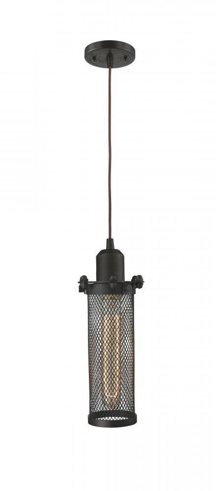 Quincy Hall - 1 Light - 5 inch - Oil Rubbed Bronze - Cord hung - Mini Pendant