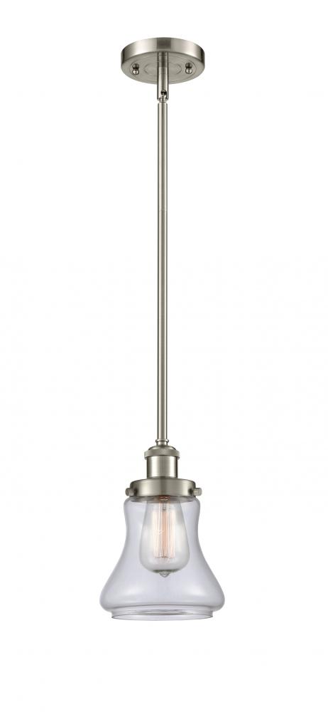 Bellmont - 1 Light - 6 inch - Brushed Satin Nickel - Mini Pendant