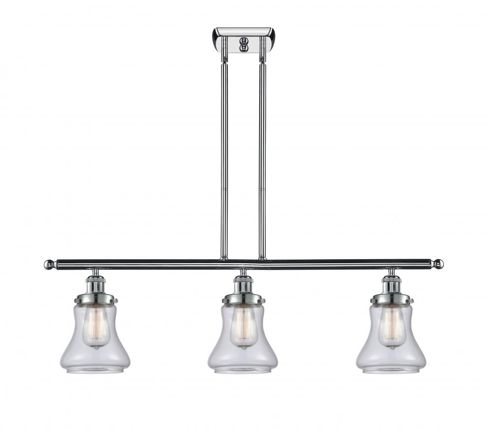 Bellmont - 3 Light - 36 inch - Polished Chrome - Stem Hung - Island Light