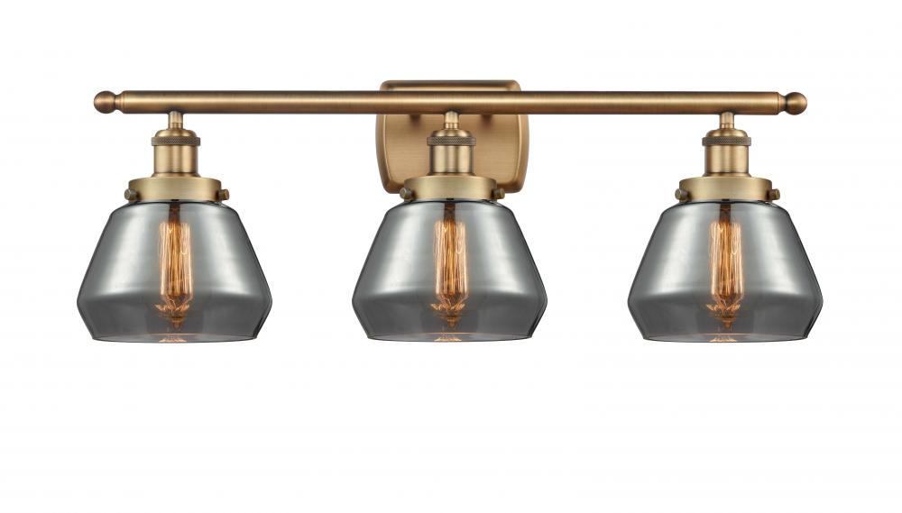 Fulton - 3 Light - 26 inch - Brushed Brass - Bath Vanity Light