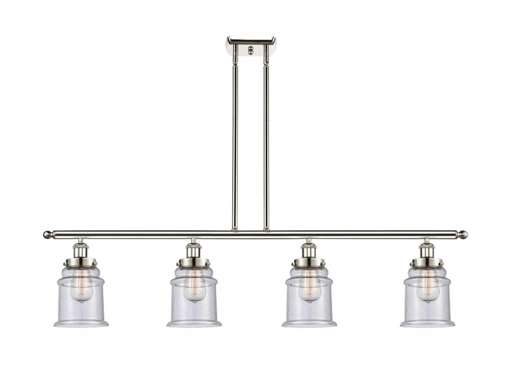 Canton - 4 Light - 48 inch - Polished Nickel - Stem Hung - Island Light