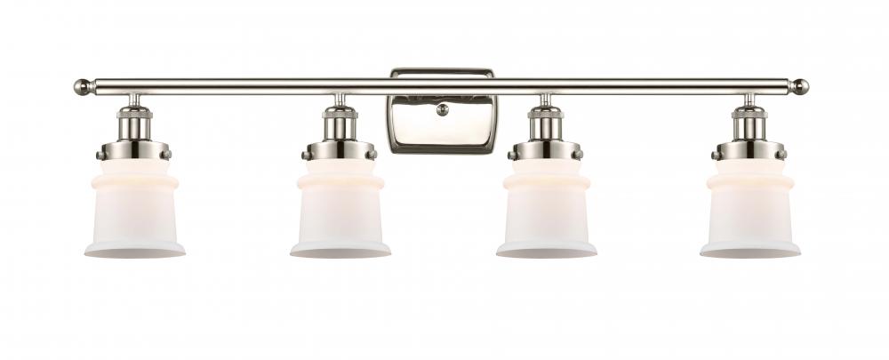 Canton - 4 Light - 36 inch - Polished Nickel - Bath Vanity Light