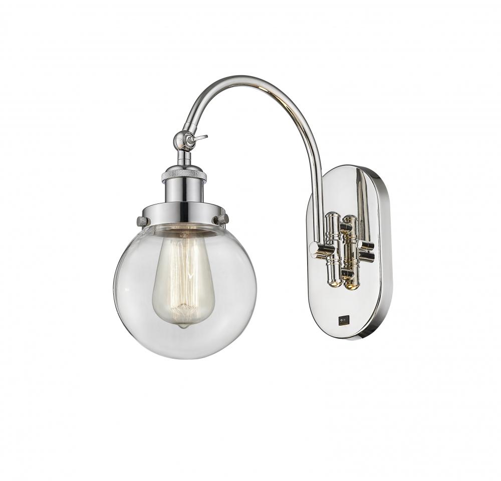 Beacon - 1 Light - 6 inch - Polished Nickel - Sconce