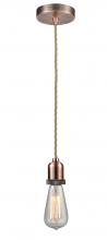  100AC-10RE-0AC - Whitney - 1 Light - 2 inch - Antique Copper - Cord hung - Mini Pendant