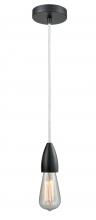  100BK-10W-4BK - Fairchild - 1 Light - 2 inch - Matte Black - Cord hung - Mini Pendant