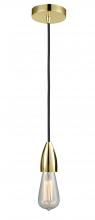  100GD-10BK-4GD - Fairchild - 1 Light - 2 inch - Gold - Cord hung - Mini Pendant