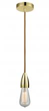  100GD-10CR-4GD - Fairchild - 1 Light - 2 inch - Gold - Cord hung - Mini Pendant