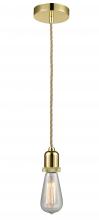  100GD-10RE-0GD - Whitney - 1 Light - 2 inch - Gold - Cord hung - Mini Pendant