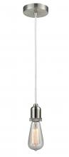  100SN-10W-0SN - Whitney - 1 Light - 2 inch - Satin Nickel - Cord hung - Mini Pendant