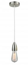  100SN-10W-4SN - Fairchild - 1 Light - 2 inch - Satin Nickel - Cord hung - Mini Pendant