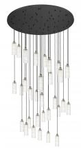  160BK-B-31P-BB-G434-12DE - Crown Point - 31 Light - 60 inch - Brushed Brass - Multi Pendant