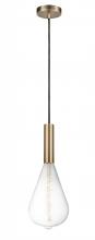  198-1P-AB-BB164LED - Edison - 1 Light - 7 inch - Antique Brass - Cord hung - Mini Pendant