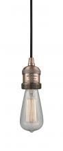  199-AC - Bare Bulb - 1 Light - 2 inch - Antique Copper - Cord hung - Cord Set