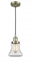  201C-AB-G192-LED - Bellmont - 1 Light - 6 inch - Antique Brass - Cord hung - Mini Pendant