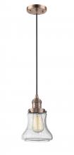  201C-AC-G194-LED - Bellmont - 1 Light - 6 inch - Antique Copper - Cord hung - Mini Pendant