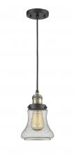  201C-BAB-G194-LED - Bellmont - 1 Light - 6 inch - Black Antique Brass - Cord hung - Mini Pendant