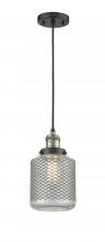  201C-BAB-G262-LED - Stanton - 1 Light - 6 inch - Black Antique Brass - Cord hung - Mini Pendant