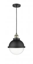  201C-BAB-HFS-82-BK-LED - Hampden - 1 Light - 9 inch - Black Antique Brass - Cord hung - Mini Pendant