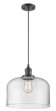  201C-OB-G72-L - Bell - 1 Light - 12 inch - Oil Rubbed Bronze - Cord hung - Mini Pendant