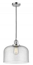  201C-PC-G74-L - Bell - 1 Light - 12 inch - Polished Chrome - Cord hung - Mini Pendant