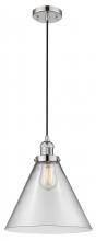 Innovations Lighting 201C-PN-G42-L-LED - Cone - 1 Light - 12 inch - Polished Nickel - Cord hung - Mini Pendant