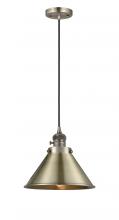  201CSW-AB-M10-AB - Briarcliff - 1 Light - 10 inch - Antique Brass - Cord hung - Mini Pendant