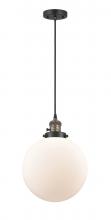  201CSW-BAB-G201-10-LED - Beacon - 1 Light - 10 inch - Black Antique Brass - Cord hung - Mini Pendant