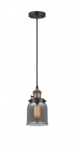  201CSW-BAB-G53-LED - Bell - 1 Light - 5 inch - Black Antique Brass - Cord hung - Mini Pendant