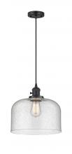  201CSW-BK-G74-L - Bell - 1 Light - 12 inch - Matte Black - Cord hung - Mini Pendant