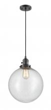  201CSW-OB-G204-12 - Beacon - 1 Light - 12 inch - Oil Rubbed Bronze - Cord hung - Mini Pendant