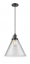  201CSW-OB-G42-L - Cone - 1 Light - 12 inch - Oil Rubbed Bronze - Cord hung - Mini Pendant