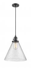  201CSW-OB-G44-L - Cone - 1 Light - 12 inch - Oil Rubbed Bronze - Cord hung - Mini Pendant