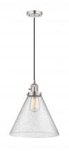  201CSW-PN-G44-L - Cone - 1 Light - 12 inch - Polished Nickel - Cord hung - Mini Pendant