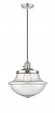  201CSW-PN-G544 - Oxford - 1 Light - 12 inch - Polished Nickel - Cord hung - Mini Pendant