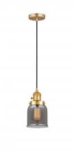 Innovations Lighting 201CSW-SG-G53-LED - Bell - 1 Light - 5 inch - Satin Gold - Cord hung - Mini Pendant