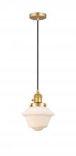 Innovations Lighting 201CSW-SG-G531-LED - Oxford - 1 Light - 7 inch - Satin Gold - Cord hung - Mini Pendant