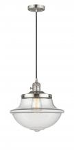  201CSW-SN-G542 - Oxford - 1 Light - 12 inch - Brushed Satin Nickel - Cord hung - Mini Pendant