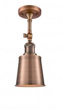  201F-AC-M9-AC - Addison - 1 Light - 5 inch - Antique Copper - Semi-Flush Mount