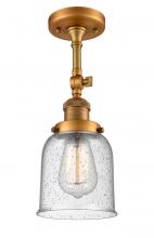  201F-BB-G54 - Bell - 1 Light - 5 inch - Brushed Brass - Semi-Flush Mount