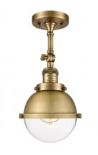  201F-BB-HFS-62-BB-LED - Hampden - 1 Light - 7 inch - Brushed Brass - Semi-Flush Mount