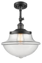  201F-OB-G542 - Oxford - 1 Light - 12 inch - Oil Rubbed Bronze - Semi-Flush Mount