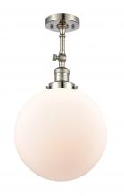 Innovations Lighting 201F-PN-G201-12-LED - Beacon - 1 Light - 12 inch - Polished Nickel - Semi-Flush Mount