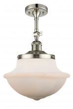 Innovations Lighting 201F-PN-G541-LED - Oxford - 1 Light - 12 inch - Polished Nickel - Semi-Flush Mount