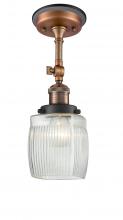  201FBP-ACBK-G302 - Colton - 1 Light - 6 inch - Antique Copper - Semi-Flush Mount