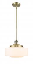  201S-AB-G691-12 - Bridgeton - 1 Light - 12 inch - Antique Brass - Stem Hung - Mini Pendant