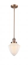  201S-AC-G661-7-LED - Bullet - 1 Light - 7 inch - Antique Copper - Stem Hung - Mini Pendant