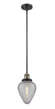  201S-BAB-G165 - Geneseo - 1 Light - 7 inch - Black Antique Brass - Stem Hung - Mini Pendant